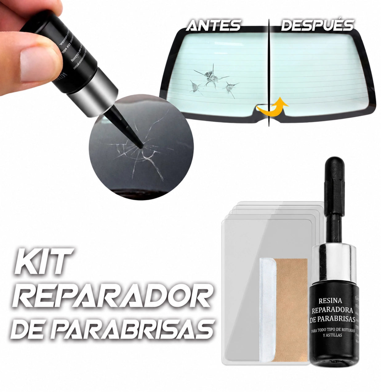 KIT REPARADOR DE VIDRIOS