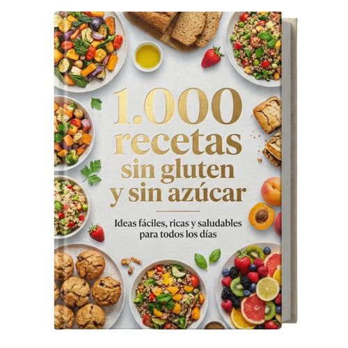 Libro digital - 1.000 Recetas sin glúten y sin azúcar.